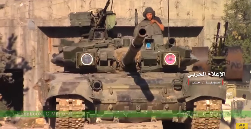 T-90 Tank of Rare Modification Spotted in Syria (Video)
