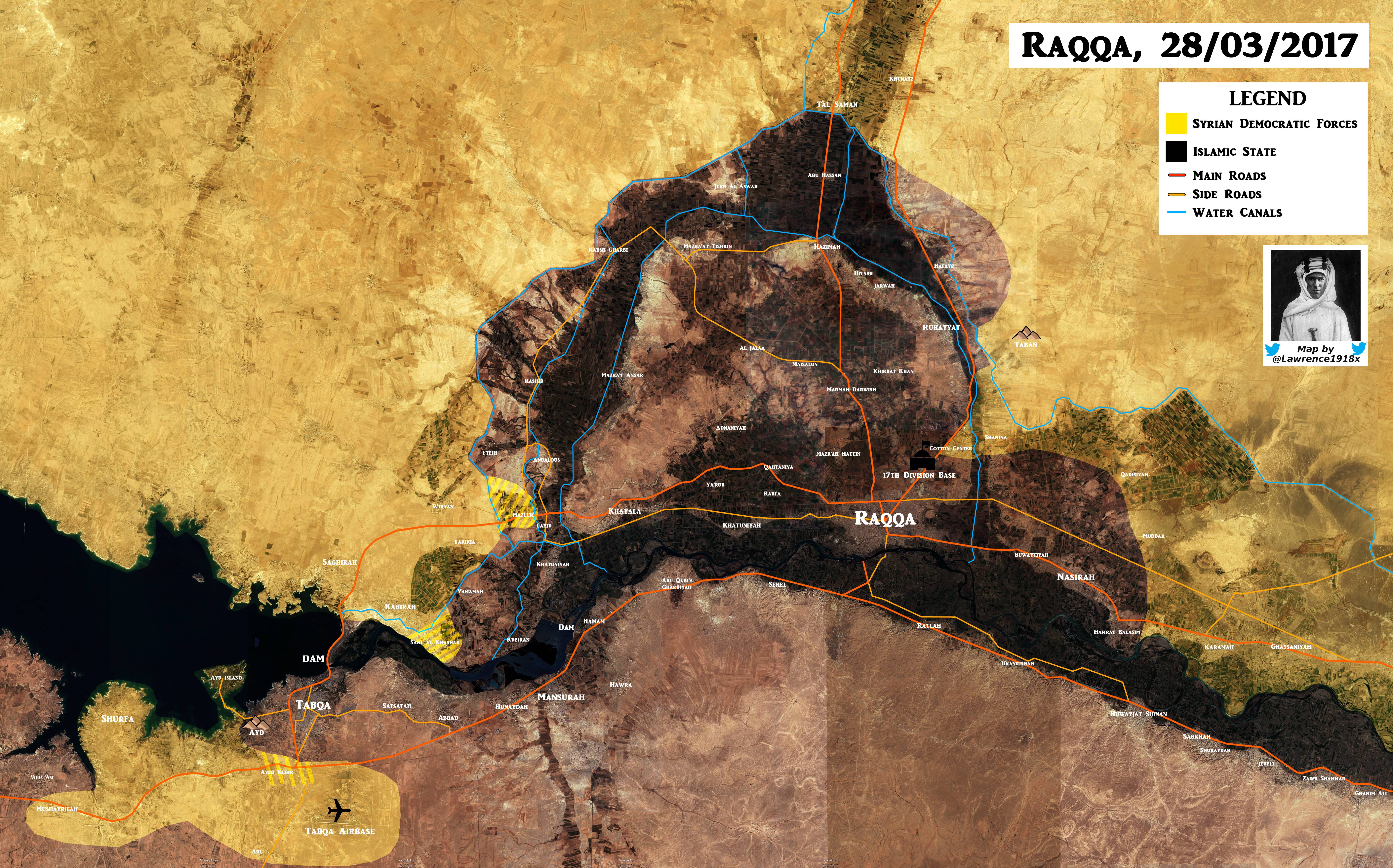 US-Backed Forces Gain More Areas West Of Raqqah (Map Update)