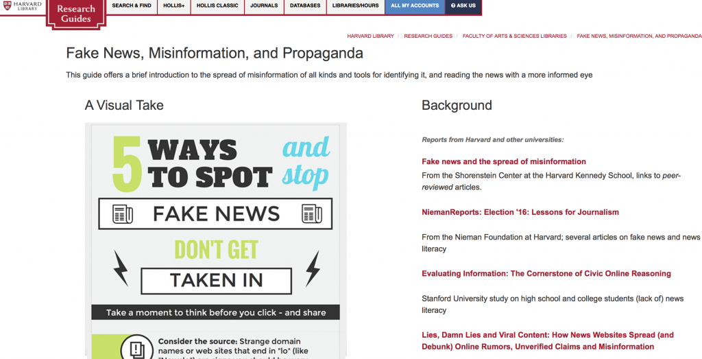 Harvard’s Fake Guide to Fake News Sites. America’s 21st Century “Index Librorum Prohibitorum”