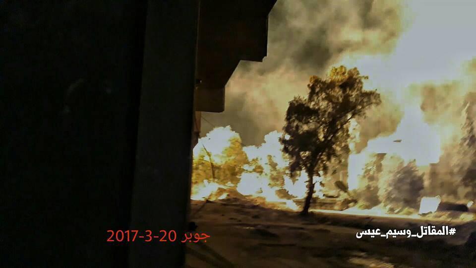 UR-77 Meteorit system is in action in eastern Damascus