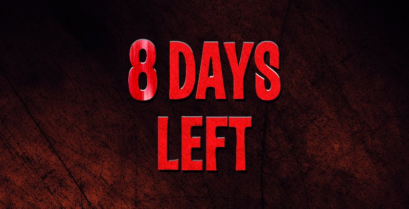 8 Days left