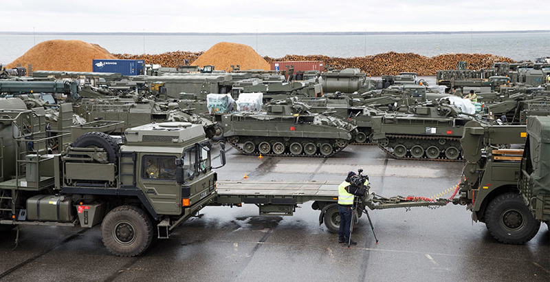 Over 100 NATO Military Vehicles Arrive in Estonia as Part of ‘Biggest Deployment since Cold War’