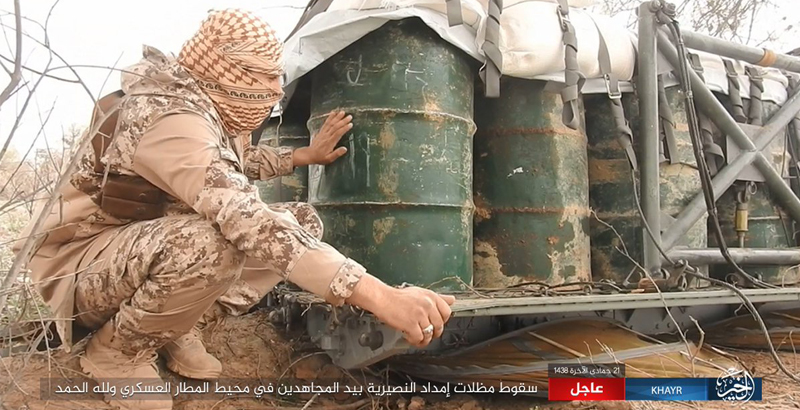 ISIS Seizes Humanitarian Aid Dropped for Syrian Military in Deir ez-Zor