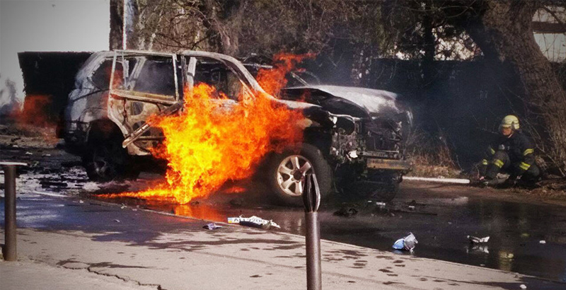 Ukrainian Colonel Killed in Car's Explosion in Mariupol