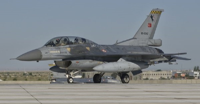 Lockheed Martin F-16B of the Turkish Air Force during Exercise Anatolian Eagle, Konya Air Base, Turkey. (Giovanni Colla/Stocktrek Images/Giovanni Colla/Stocktrek Images)