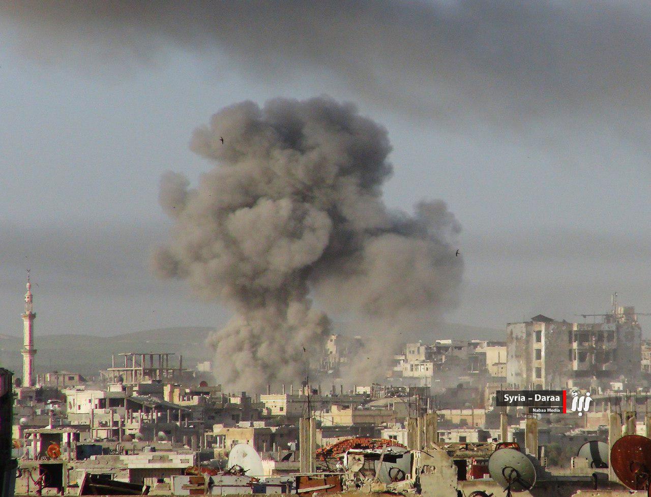 Photo of airstrikes