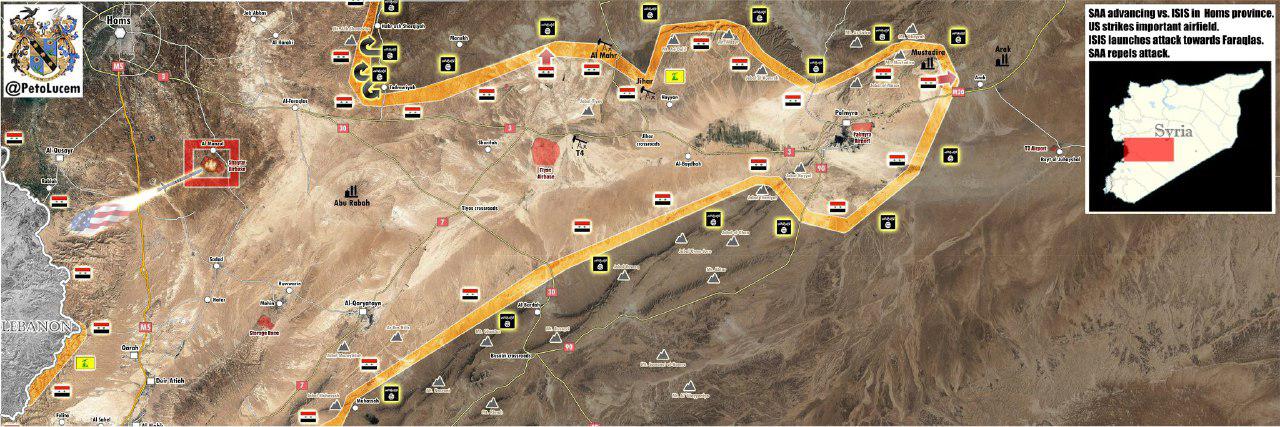 Syrian Army Advances Towards Gas Fields Near Palmyra (Maps, Video)