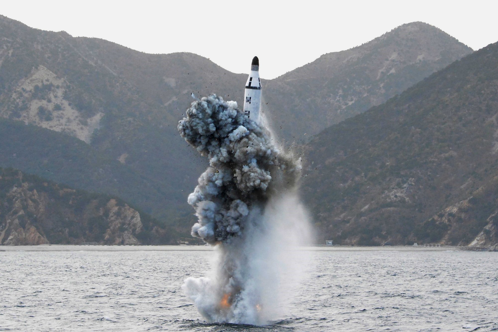KN-11 missile submerged test launch conducted on August 8th, 2016.