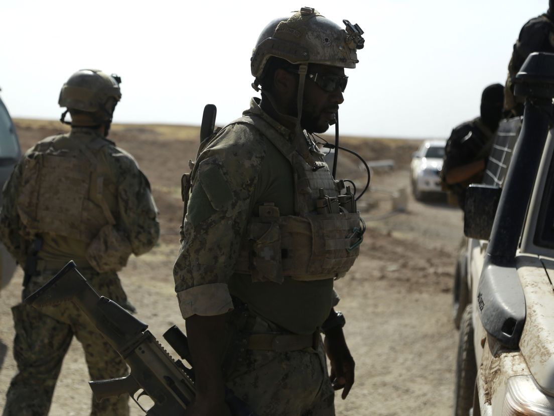 U.S. special operations forces are seen in the northern Syrian province of Raqqa on May 25, 2016. Delil Souleiman, AFP