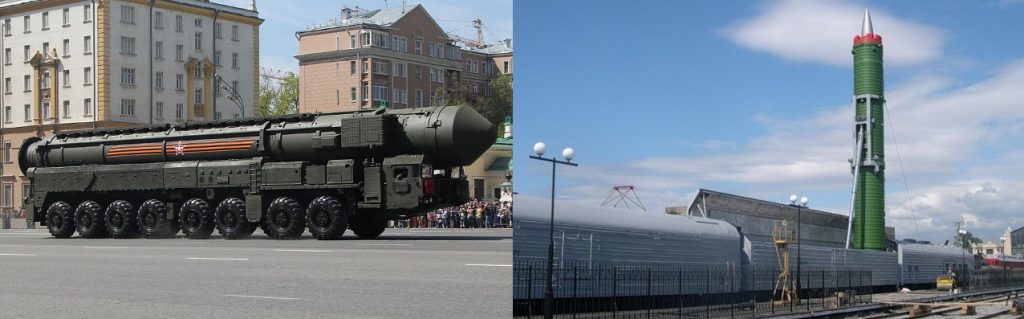 Russian road mobile and rail mobile ICBMs
