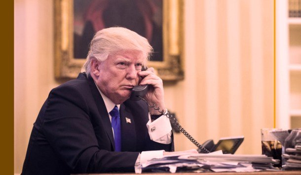 IMAGE: US President Donald Trump went head over heals for the alleged ‘chemical attack’ in Khan Sheikhun, Idlib on April 4, 2017, Idlib.