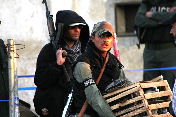 Al Nusra fighters were among the evacuees from al-Waer in Homs in April (PHOTO: Patrick Henningsen @21WIRE)