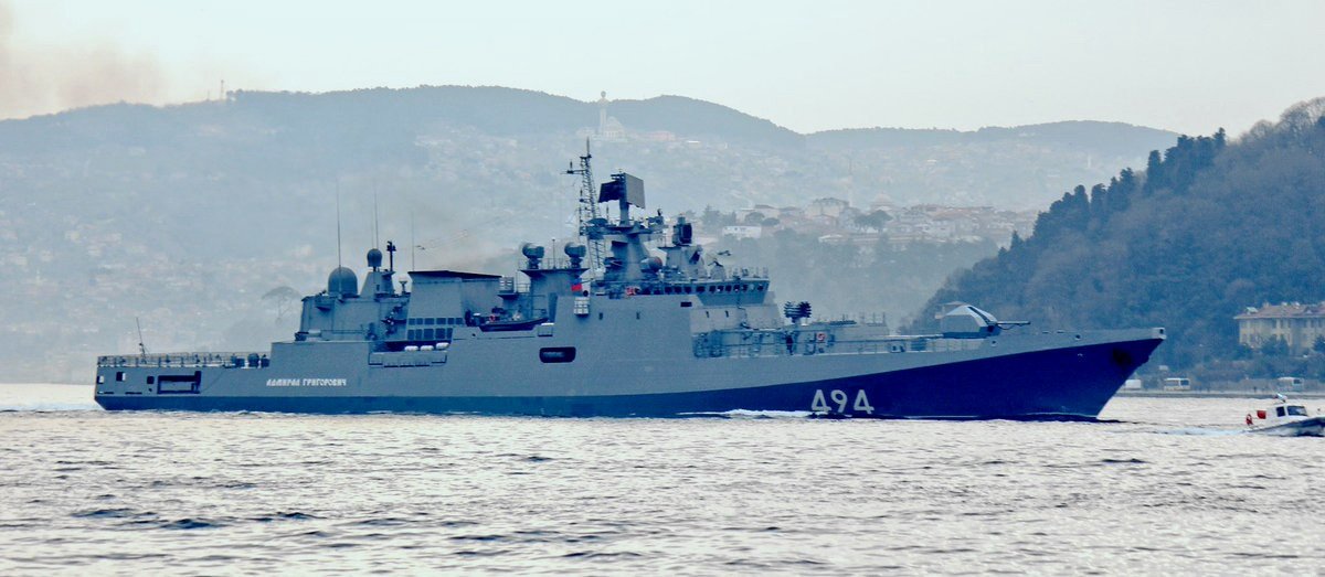 2. “Admiral Grigorovich”, April 7, 2017, view from other shores of the Borphorus (photo Yörük Işık)