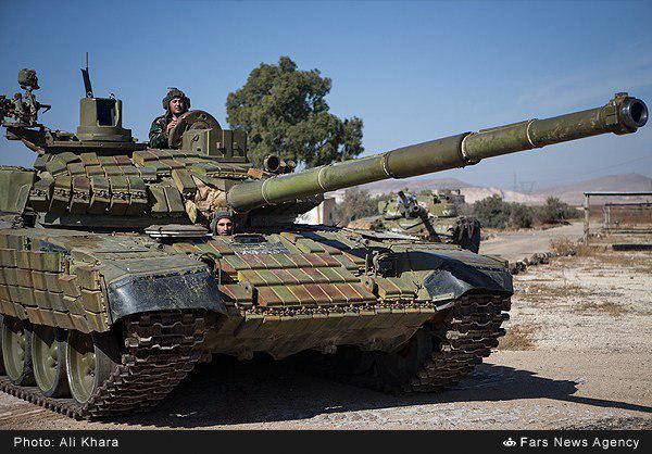 T-72s "Sniper" – Syrian-Italian upgrade adds Galileo Avionica TURMS-T computerized FCS ,and improve tank protection by adding Kontakt-1 explosive reactive armour
