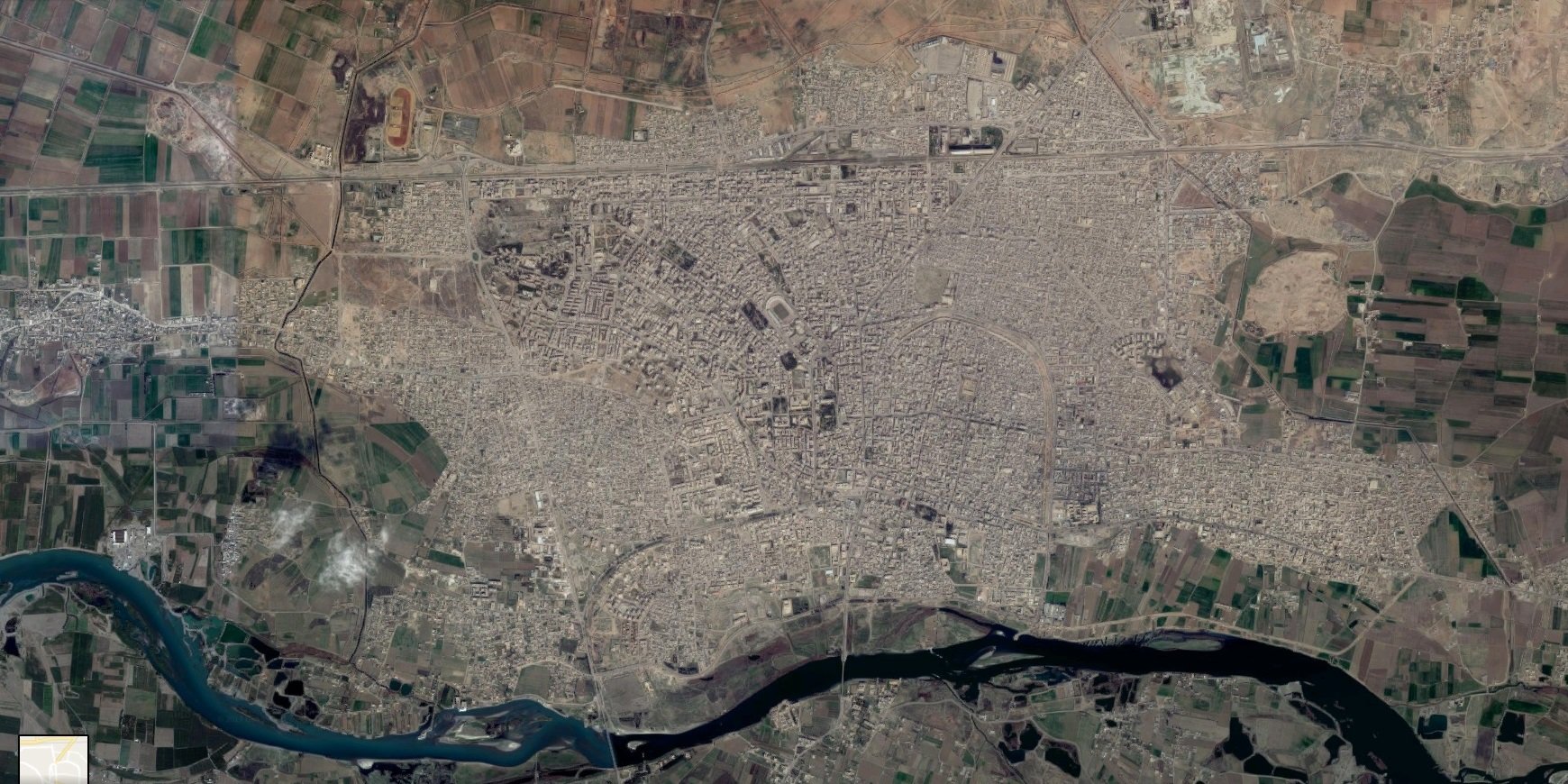 Raqqah. Scale: 500m
