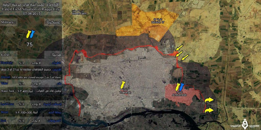 Syrian Democratic Forces Storm Al-Jazra District In Raqqa, Capture 17th Division Base (Video, Photos)