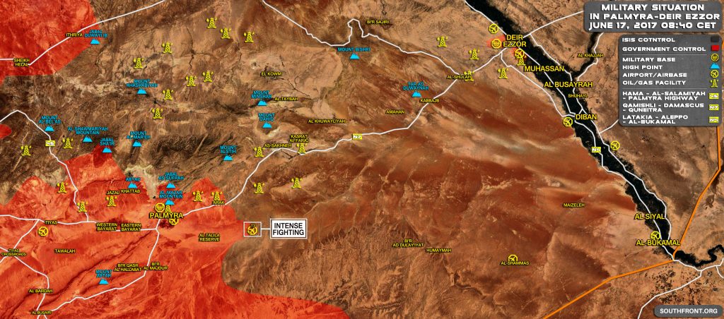 ISIS Counter-Attacking In T3 Pumping Station Area Near Palmyra