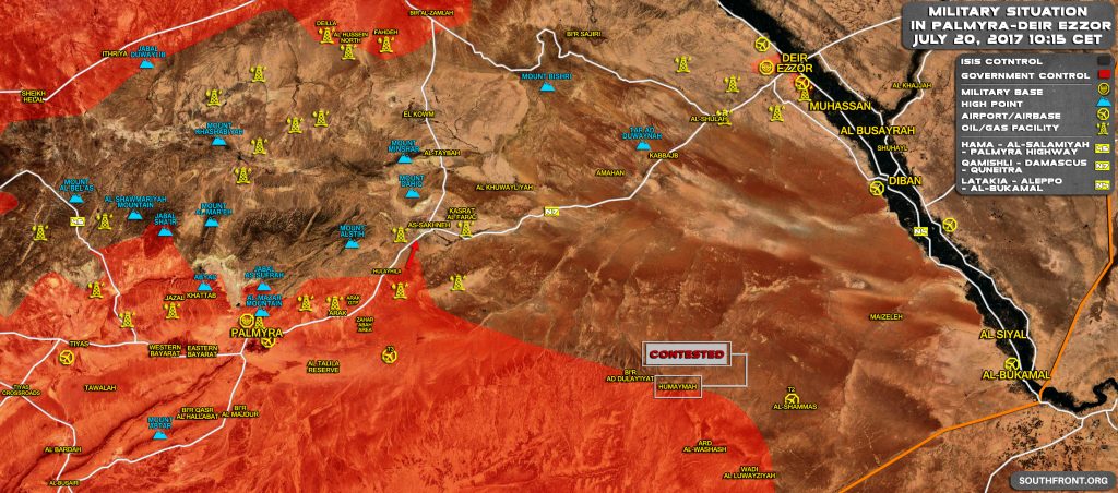 Government Forces Deploy In Striking Distance From ISIS-held Town Of Sukhna (Map Update)