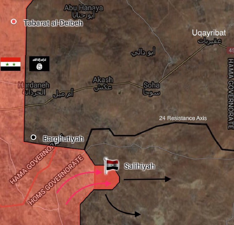 Syrian Army Liberates Salihiyah Village, Pushes To ISIS Strong Point Of Uqayribat (Map)
