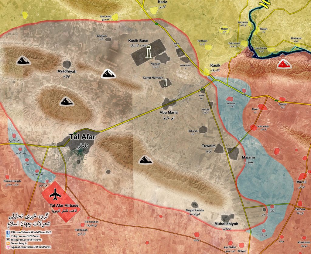 Military Situation In Tal Afar Area In Northern Iraq (Map Update)