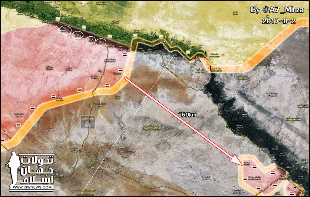 Tiger Forces Deployed In Only About 60 Km From Deir Ezzor (Maps)