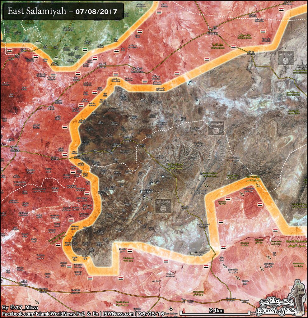 Military Situation In Eastern Salamiyah Countryside - Map Update