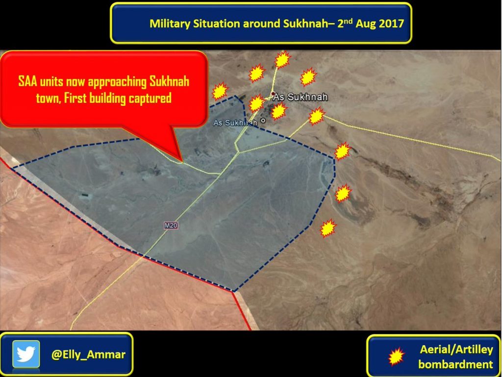 Syrian Army Seizes ISIS Fortifications Near Sukhna, Starts Entering Strategic Town (Maps)