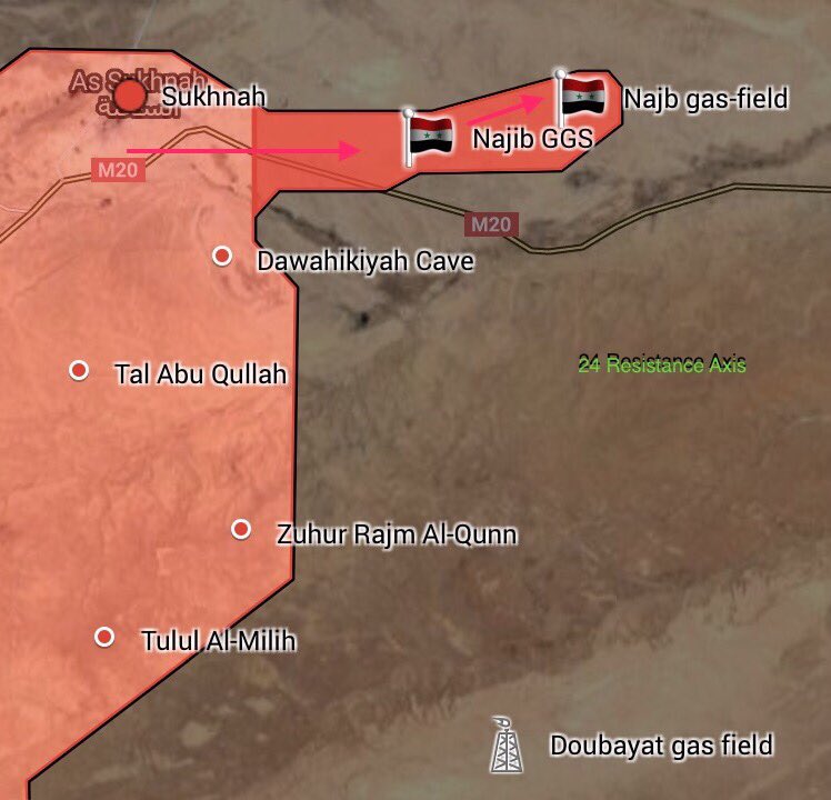 Syrian Army Liberates Gas Field East Of Sukhna, Tightens Siege On Uqayrabat (Maps)