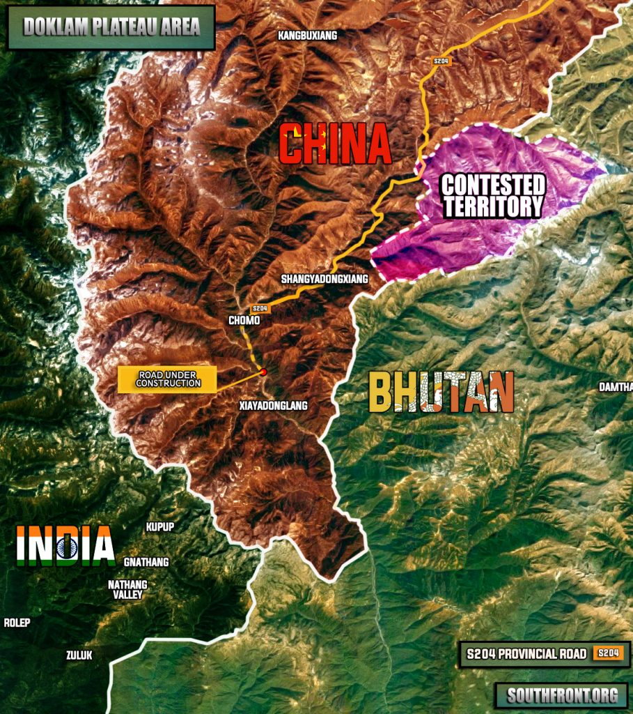 Maps: Situation In Doklam Plateau, China-India Border Standoff