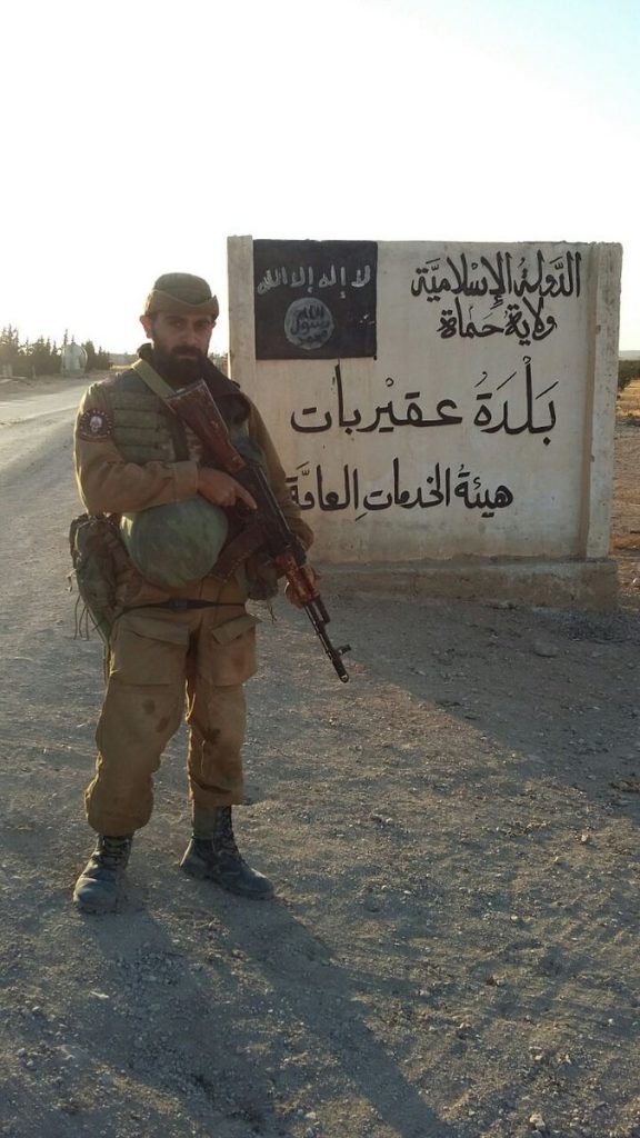An ISIS Hunters fighter is in Uqayribat. Click to see the full-size image