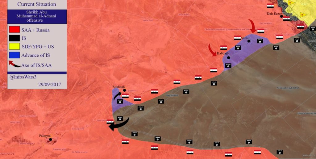 Overview Of Battle For Deir Ezzor On September 28-29, 2017 (Maps, Videos)