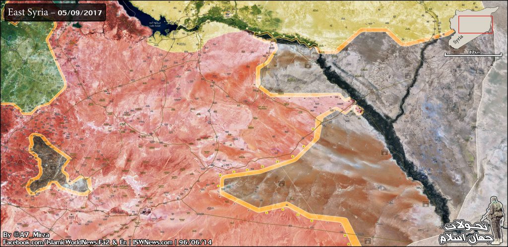 Overview Of Battle For Deir Ezzor City On September 6, 2017 (Map)