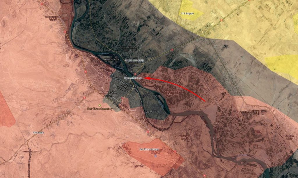 Syrian Army Makes Rapid Advance Towards Siyasiyah Bridge, Further Tightens Sieges On ISIS Units In Northern Deir Ezzor
