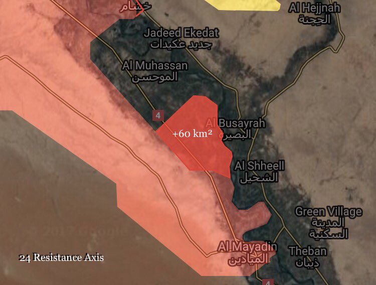 Syrian Army Clearing Euphrates Bank Between Deir Ezzor And Mayadin From ISIS (Maps)