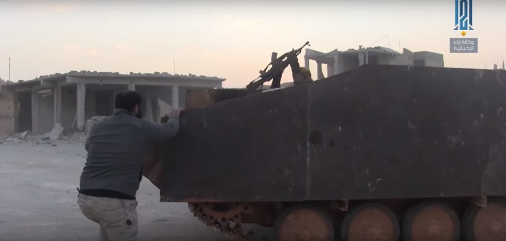 Hayat Tahrir al-Sham's SVBIED Made Up From BMP-1 Armoured Vehicle During Abu al-Duhur Counter-Attack (Photos, Videos)