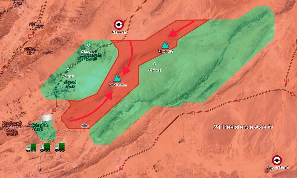 Map Update: Tiger Forces Capture Al-Batra, Al-Afai Mountains In Eastern Qalamoun