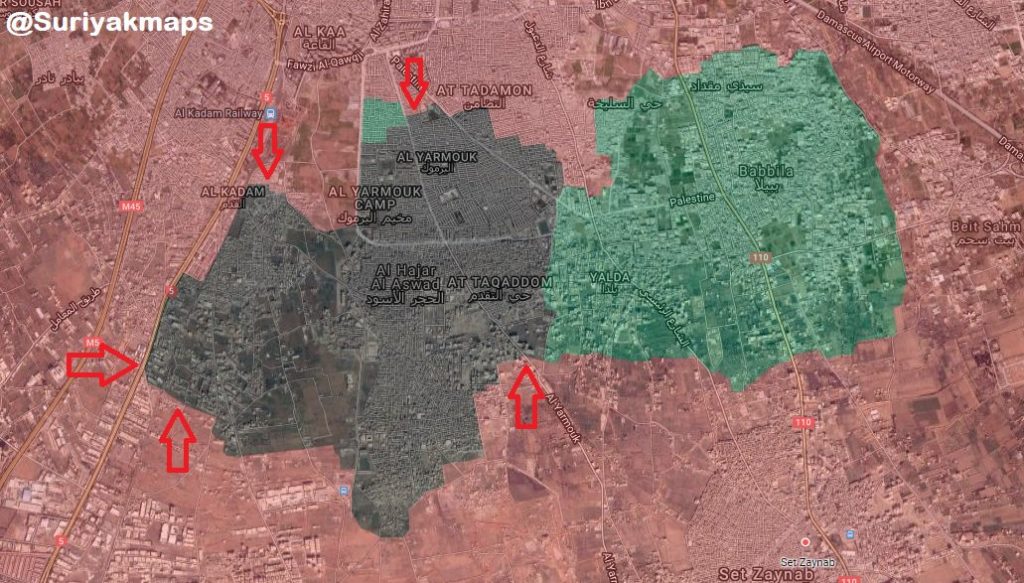 Overview Of Anti-ISIS Operation In Southern Damascus On April 27-28 (Map, Photos, Videos)