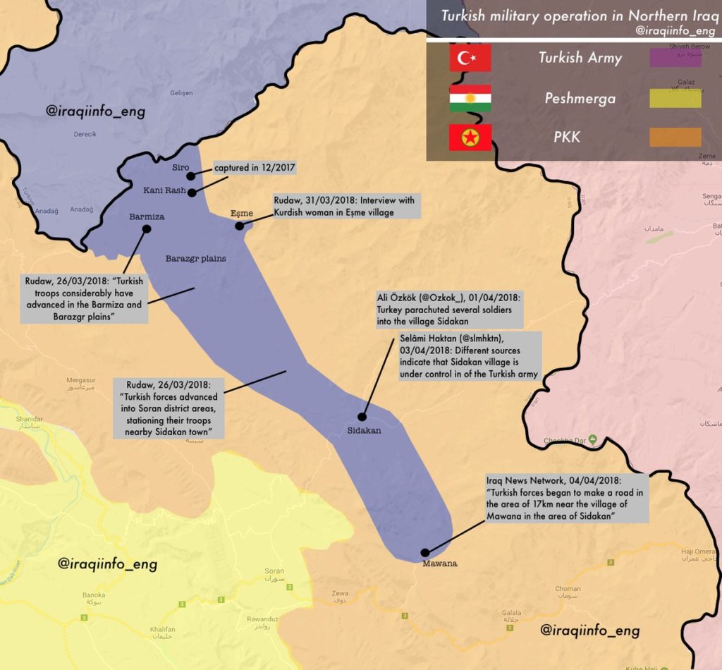 Turkish Forces Quietly Developing Their Ground Operation In Northern Iraq