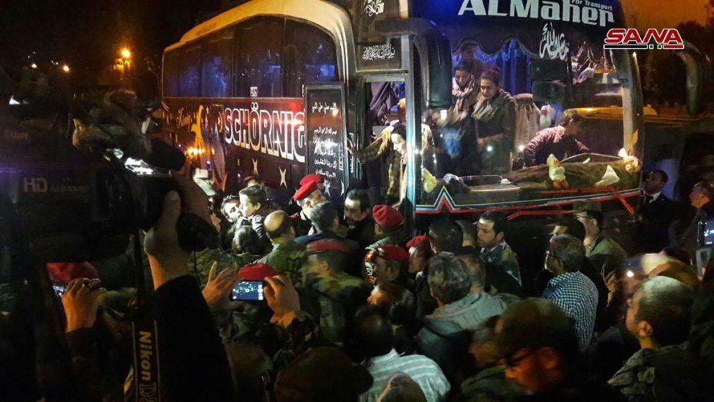 First Group Of Hostages Released By Militants After Military Defeat In Douma (Videos, Photos)