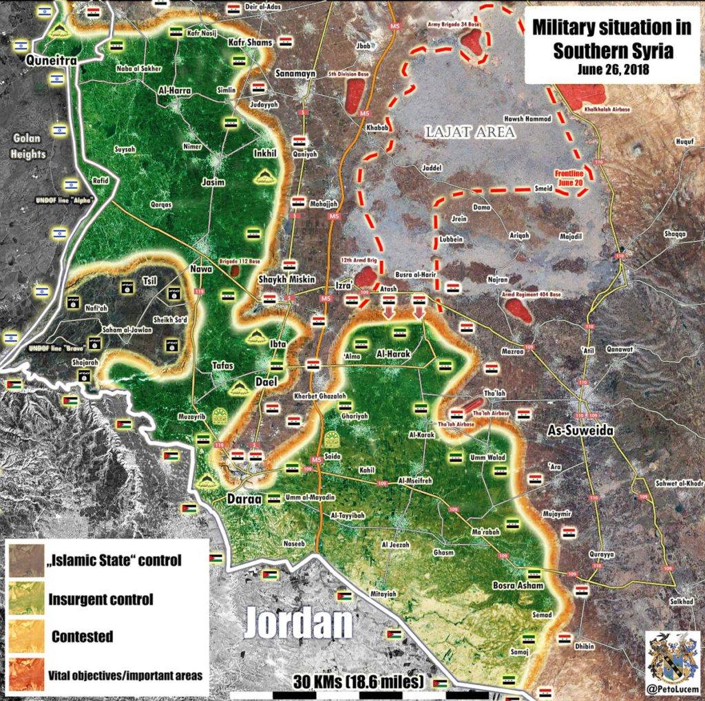In Maps: Government Forces Are Developing Their Operation In Southern Syria