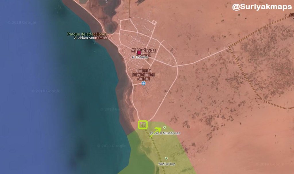Battle For Yemen’s Al-Hudaydah On June 15, 2018 (Maps)