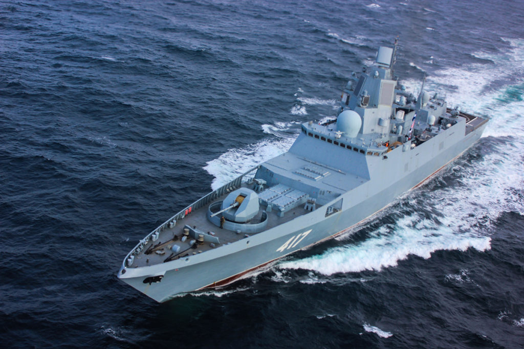 Russian Navy Receives Project 22350-Class Frigate 'Admiral Gorshkov'