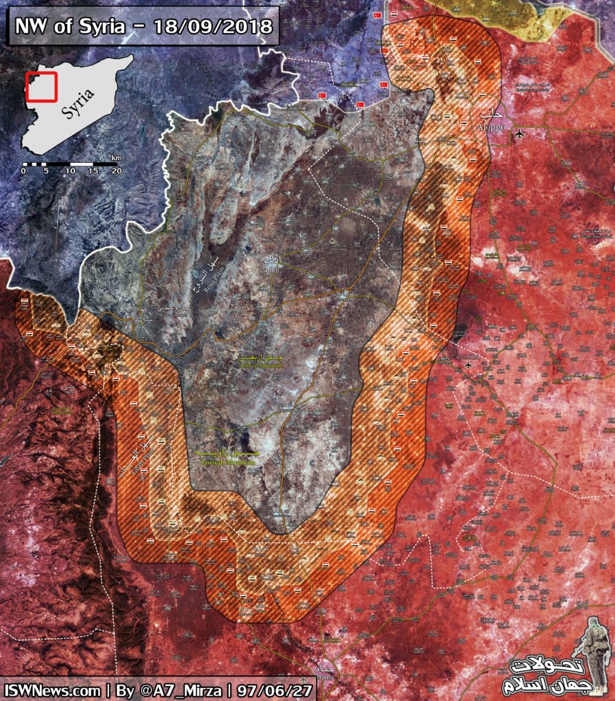 Map Update: Possible Look Of Demilitarized Zone In Northwestern Syria Agreed By Russia And Turkey