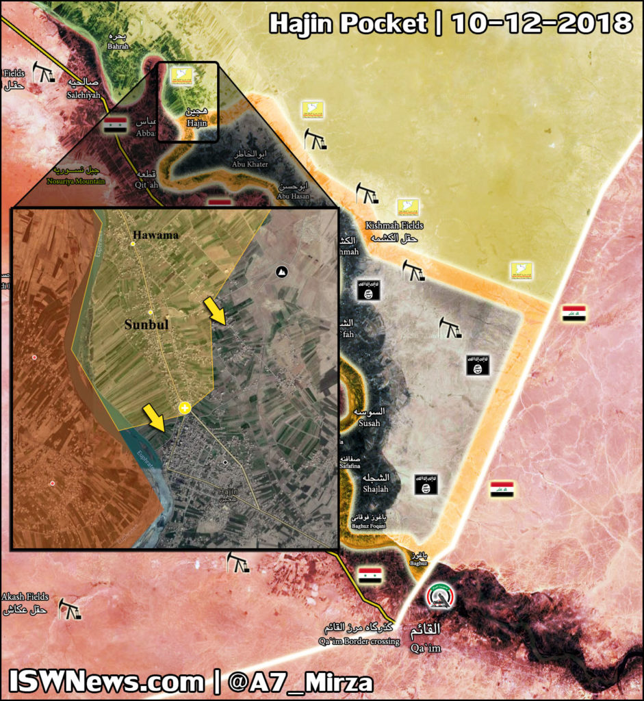 US-backed Forces Continue To Storm ISIS Positions In Hajin. About Half Of Town In Their Hands (Map)