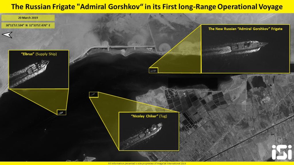 Russian Frigate Admiral Gorshkov Passes Suez Canal In Its First Long-Range Operational Voyage