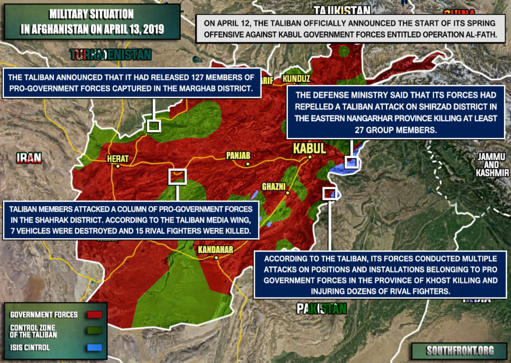 Map Update: Taliban Announces Start Of Spring Offensive