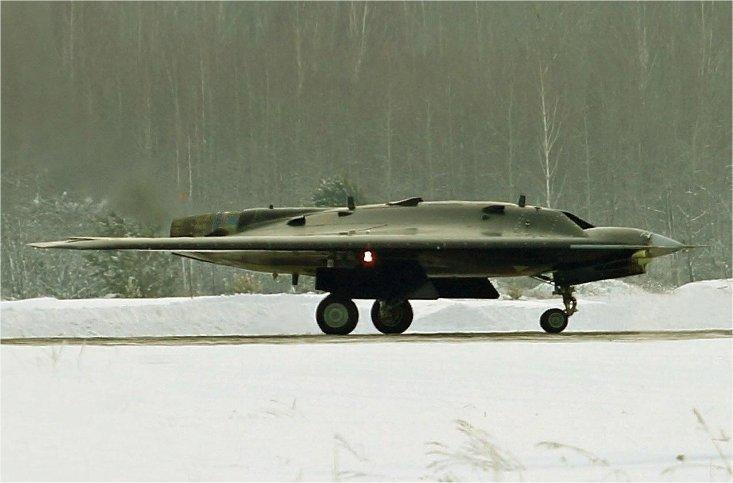 Satellite Imagery Spots Russia's New Combat Stealth Drone