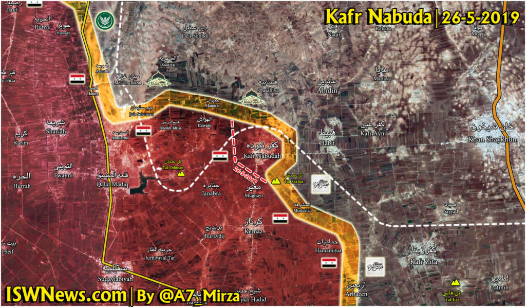 Military Situation In Northwestern Hama On May 26, 2019 (Map Update)