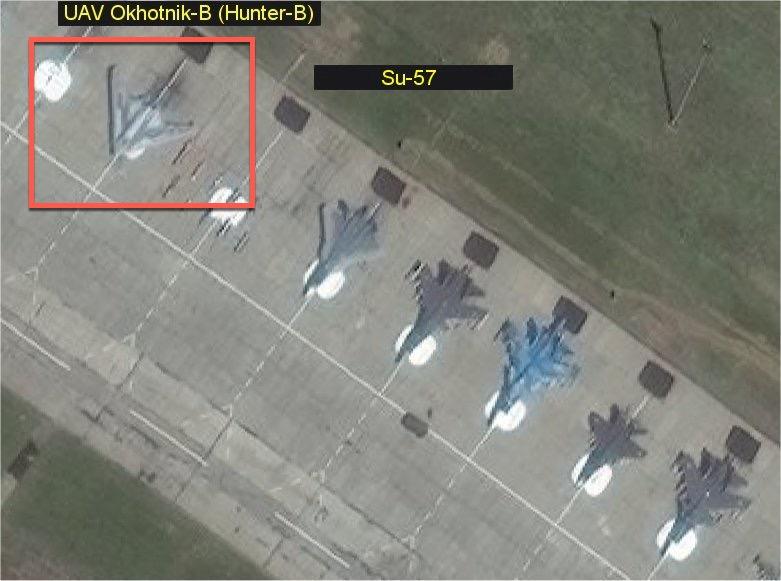Satellite Imagery Spots Russia's New Combat Stealth Drone