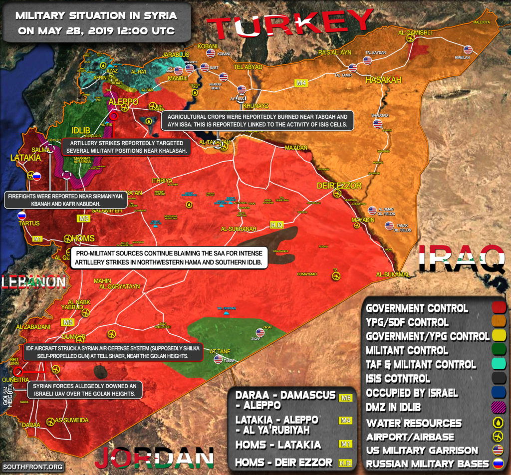 Military Situation In Syria On May 28, 2019 (Map Update)
